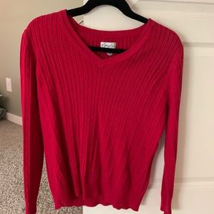 Kim Rogers Red Sweater